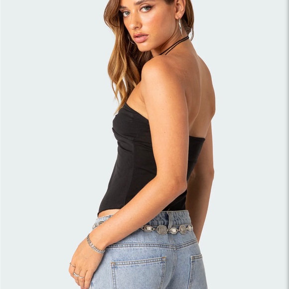 Edikted Twisted Split Front Tube Top- NWT - Picture 3 of 5